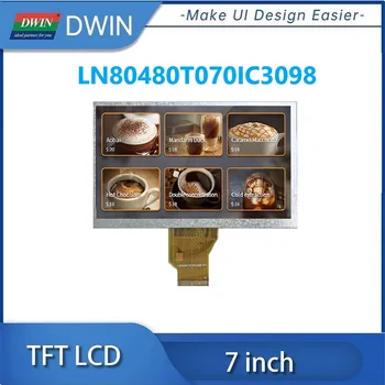 DWIN 7 colių 800x480 RGB sąsaja TN TFT LCD ekranas Resistive Touch su konkurencinga kaina LN80480T070IC3098