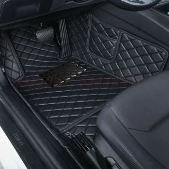 Dirbtinės odos individualūs automobilių grindų kilimėliai Audi Q7 4 vietų 5 sėdynės 2006-2015 2016-2019 priedai Interjeras