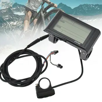 E-Bike SW900 LCD ekrano matuoklio valdymo pultas Dviračių greičio matuoklis Spidometras Laidinis greičio matuoklis Kodų lentelė Dviračių priedai