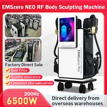 EMSzero 6500W EMS NEO kūno raumenų formavimo mašina Sukurkite raumenis stimuliuojančią mašiną Dubens pagalvėlės Galimas salonas