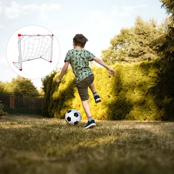 Futbolas Žaislas Sulankstomi įvarčiai Vaikams Mini žaislai Futbolo vartai Nešiojami PVC Mažyliai Vaikų įrangos mokymas