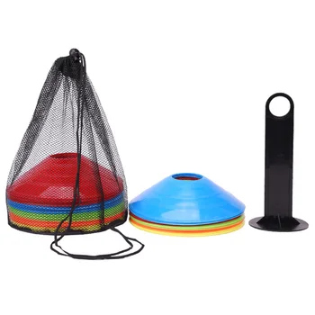 Futbolo kūgiai Disko kūgio agility treniruotės Sportinis kūgio plastikas su nešiojimo krepšiu ir laikikliu futbolo krepšinio treniruočių praktikai