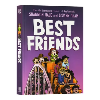 Geriausi draugai Tikri draugai 2 ShannonHale, Knygos vaikams 9 10 11 12 Angliškos knygos, Manga Cartoon komiksai 9781250317469