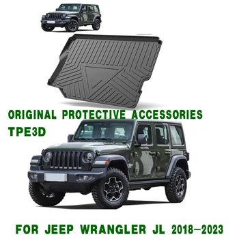 Jeep Wrangler JL 2018-2023 Auto Car Cargo Liner All-Weather TPE Neslidūs bagažinės kilimėliai Bagažinės dėklas Kilimas Interjero aksesuarai