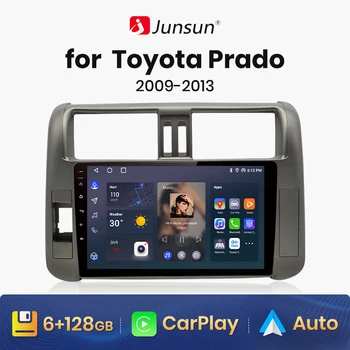 Junsun V1 AI Voice Wireless CarPlay Android Auto Radio for Toyota Land Cruiser Prado 150 2009-2013 4G Car Multimedia GPS 2din