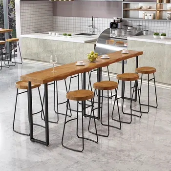 Kirpėjas Biuras Valgomojo baro kėdės Modernus prekystalis Medinis stalas Virtuvė Baro kėdės Svetainė Tabouret Haut Design Baldai YY50BC