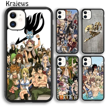 Krajews Fairy Tail Anime Manga telefono dėklo dangtelis iPhone 15 SE2020 14 6 7 8 plius XR XS 11 12 13 pro max coque Shell Fundas