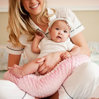 Kūdikių slaugos pagalvės užvalkalas Minky žindymo pagalvės užvalkalas itin minkštas prigludęs prie naujagimio slaugos pagalvės