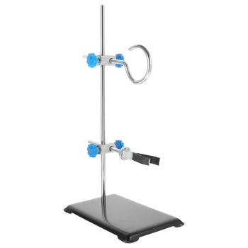 Laboratorinis retorto stovas Mini geležies stovas Laboratorinė įranga Atraminiai stovai Platforma Laboratorinis rėmas Retort atsitiktiniai trombonai
