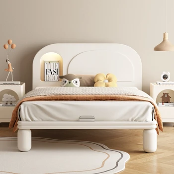 Maža lova Maži apartamentai su naktine šviesa 1,2 m paprasta moderni berniuko mergaitės viengulė lova