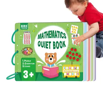 Montessori sensorinė knyga Tylios veiklos knyga Mokymasis Gyvūnų skaičius atitinkantis galvosūkis 3-6 metų senumo sensorinė mokymosi medžiaga