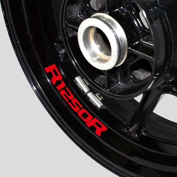 Motociklo stiliaus ratas Padangų logotipas kūrybinis ratlankis vidiniai šoniniai lipdukai Dekoratyvinis lipdukas, tinkantis BMW R1250R r1250 r lipdukui