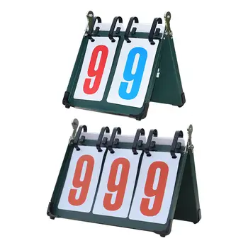 Multi Sports Scoreboard Tabletop Score Flippers Scorekeeper Scoring Board Flip Scoreboard Score Counter for Baseball Outfoor