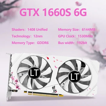 Nauja lotorazija Nvidia GTX1660S 6GB GDDR6 PCI Express x16 3.0 Vaizdo žaidimų vaizdo plokštė išorinė vaizdo plokštė