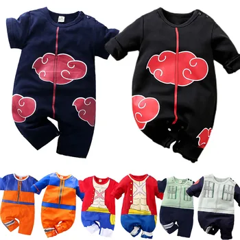 Naujagimio kostiumas Baby Anime Romper Boy Kakashi Akatsuki Chopper Zoro Vegeta Cosplay drabužiai Kūdikių kombinezonas Drabužiai 0-18 mėnesių