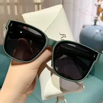 Nauji didelio rėmelio kvadratiniai akiniai nuo saulės Moterų prekės ženklo dizaineris Mada Akiniai nuo saulės Moterys lauke Vairavimo akiniai UV400 Oculos De Sol