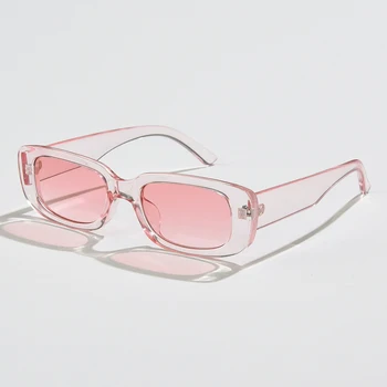 Nauji maži akiniai nuo saulės Moterys Vyrai Madingas vintažinis prekės ženklas Dizaineris Hip Hop Square Žali akiniai nuo saulės Moteriški akiniai UV400 _DBT-3036_