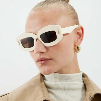 Oversized ovalūs akiniai nuo saulės Moterys 2023 Prabangus prekės ženklas 