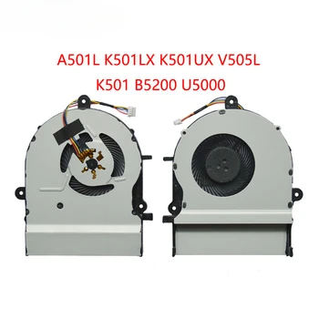 Pakaitinis nešiojamojo kompiuterio procesoriaus aušinimo aušintuvo ventiliatorius, skirtas ASUS A501L K501LX K501UX V505L K501 B5200 U5000