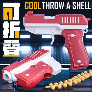 Soft Bullet Pistol Žaisliniai pistoletai Sulankstomas pistoletas Rankinis Glock plastikinis šaudymo modelis su kulkomis vaikams Suaugusiems Lauko žaidimai