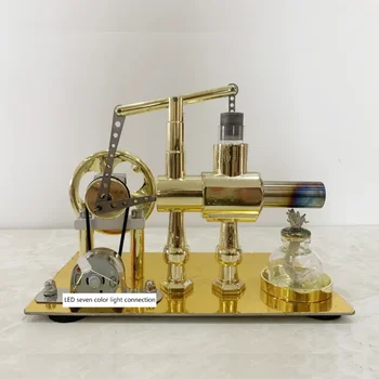 Stirlingo variklio modelis Fizinių mokslų eksperimentas Mokymo priemonės Karšto oro variklio modelis Fizinis modelis Lavinamasis žaislas