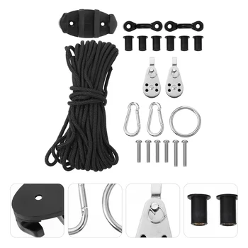 Suite Kayak Kit Fishing Accessories Canoe Anchor Trolley System Nylon Pad Eye Cleat
