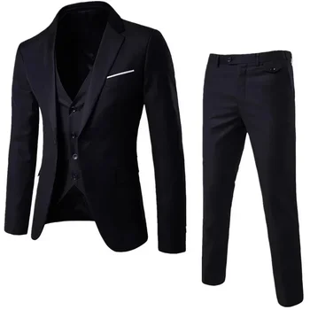 Suits Thin 2022 Liemenė Verslas Išskirtinis kostiumas Jaunikio rinkinys Oficiali suknelė Blazer Man Vyras Biuro ravėjimas Slim