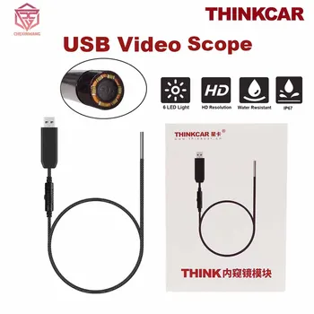 Thinkcar THINKTOOL tikrinimo apimties kamera su 6 LED šviesos USB vaizdo tikrinimo kamera automobilių diagnostikos įrangai