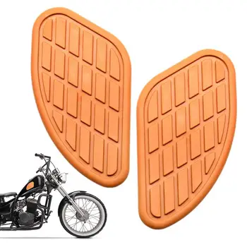 Universalus motociklo degalų bako padėklas šoninis dujų bako lipdukas kelio sukibimo apsauga senovinės šoninės plokštės daugumai motociklų