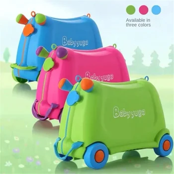 Vaikai, važinėjantys bagažu, gali sėdėti ir važiuoti, Vaikų kūdikių laikymo žaislų kelioninė dėžutė, Studentų drabužių dėžutė