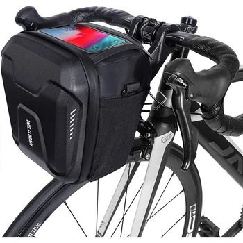 WILD MAN Quick Release 3L EVA Hard Shell Neperšlampamas dviračio paspirtukas Laikymo krepšys su jutikliniu ekranu paspirtukams Dviračių priedai