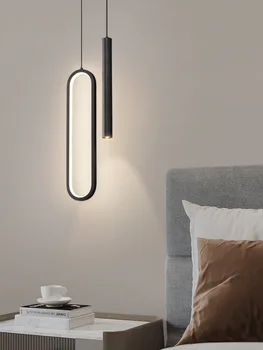 modernus LED krištolo šviestuvas apvalus geležinis šviestuvas medžio lemputė kartoninė lempa senovinė lemputė lempa valgomasis