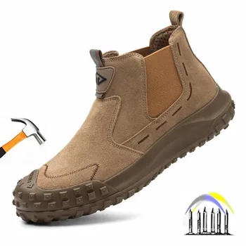nuo plikymo Suvirinimo batai neslystantys apsauginiai batai darbo žmogus Punkcijai atsparūs darbo sportbačiai su plieniniais kojų pirštais pramoniniai apsauginiai batai